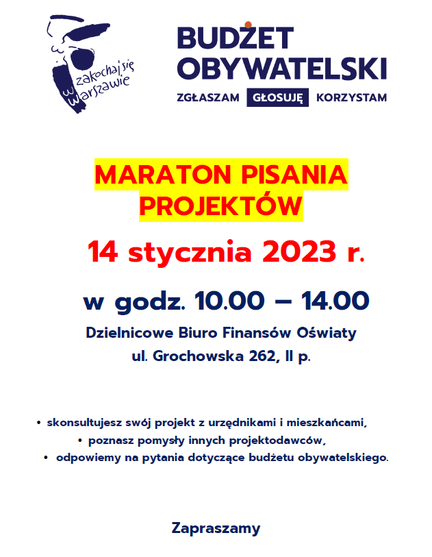 Maraton pisania - o budżecie obywatelskim