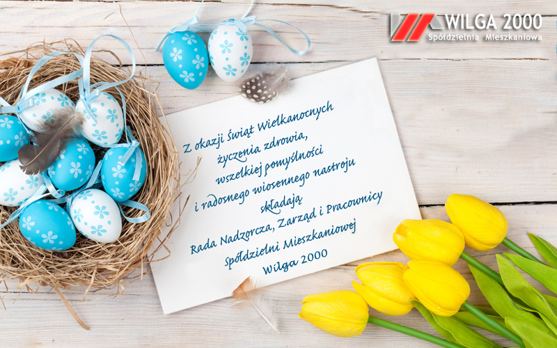 Zdrowych, pogodnych Świąt Wielkanocnych, pełnych wiary i miłości.
